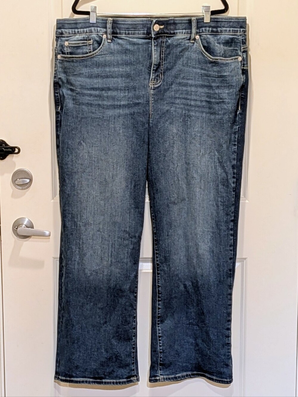 GUC Torrid 22R Bombshell Wide Leg Super Soft Whiskered Dark Wash Stretch Jeans